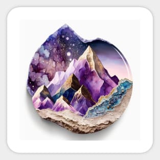 Geode Magical Purple Druzy Sticker